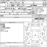 Toyota ALPHARD лот № 12530 оценка 3.5  с аукциона в Японии 2