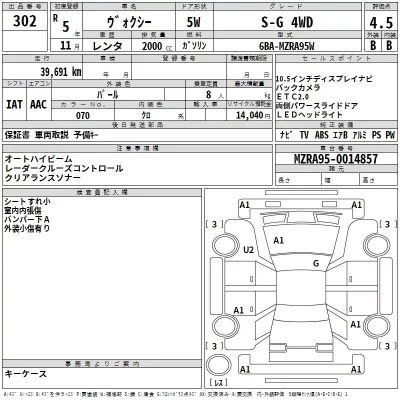 Toyota VOXY  с аукциона в Японии