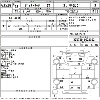 Toyota DYNA  с аукциона в Японии