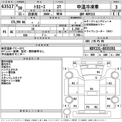 Toyota TOYOACE  с аукциона в Японии