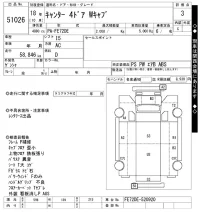 Mitsubishi CANTER лот № 51026 оценка 3  с аукциона в Японии 8