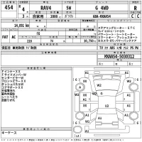 Toyota RAV4 лот № 454 оценка R  с аукциона в Японии 2
