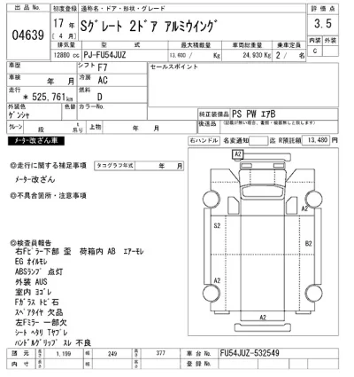 Mitsubishi SUPER GREAT  с аукциона в Японии