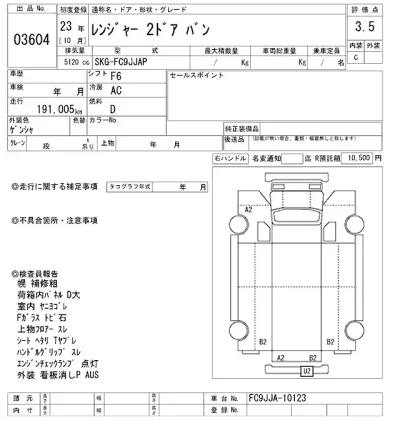 Hino RANGER  с аукциона в Японии