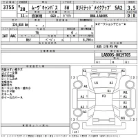 Daihatsu MOVE CANBUS лот № 3755 оценка RA  с аукциона в Японии 2