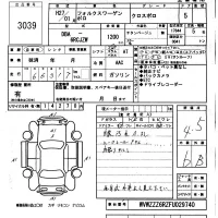Volkswagen CROSS POLO лот № 3039 оценка 4.5  с аукциона в Японии 2