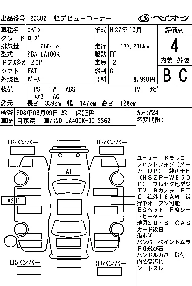 Daihatsu Copen  с аукциона в Японии