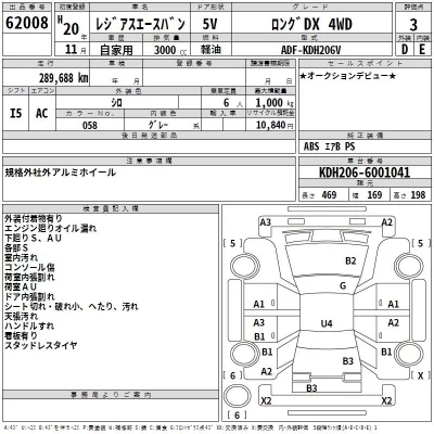 Toyota REGIUS ACE VAN  с аукциона в Японии