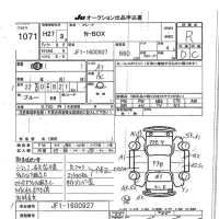 Honda N BOX лот № 1071 оценка R  с аукциона в Японии 7