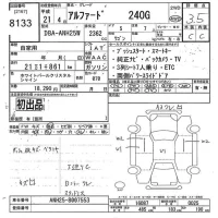 Toyota ALPHARD лот № 8133 оценка 3.5  с аукциона в Японии 10