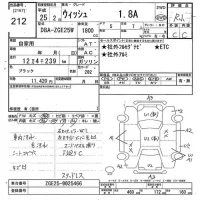 Toyota WISH лот № 212 оценка R  с аукциона в Японии 10