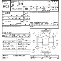 Daihatsu TANTO лот № 2002 оценка R  с аукциона в Японии 10