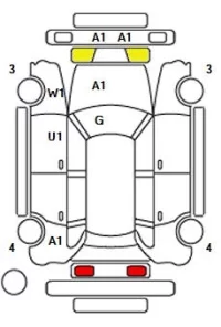 Subaru XV лот № 25300 оценка 3.5  с аукциона в Японии 11