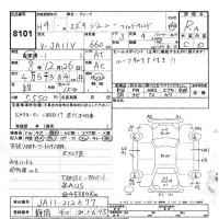 Suzuki JIMNY лот № 8101 оценка RA  с аукциона в Японии 3