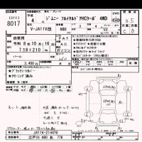 Suzuki JIMNY лот № 8017 оценка 3.5  с аукциона в Японии 9