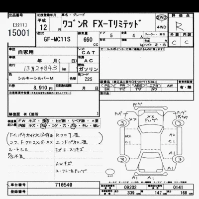 Suzuki WAGON R  с аукциона в Японии