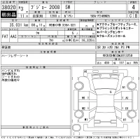 Peugeot 2008 лот № 38020 оценка 4  с аукциона в Японии 9