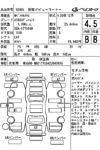 Mercedes-Benz A CLASS лот № 60065 оценка 4.5  с аукциона в Японии 6