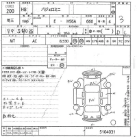 Mitsubishi PAJERO MINI лот № 200 оценка 3  с аукциона в Японии 10