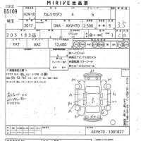 Toyota CAMRY лот № 85109 оценка 3.5  с аукциона в Японии 10
