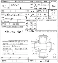 Toyota ESTIMA лот № 744 оценка 3.5  с аукциона в Японии 8
