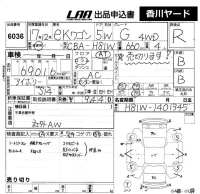 Mitsubishi EK WAGON лот № 6036 оценка R  с аукциона в Японии 5