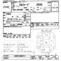 Toyota ALPHARD лот № 2540 оценка 3.5  с аукциона в Японии 8