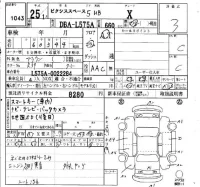 Toyota PIXIS SPACE лот № 1043 оценка 3  с аукциона в Японии 4