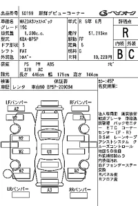 Mazda MAZDA3 лот № 60199 оценка R  с аукциона в Японии 6