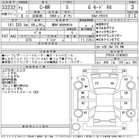 Toyota C-HR лот № 33232 оценка 3  с аукциона в Японии 11
