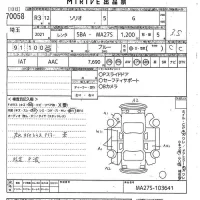 Suzuki SOLIO лот № 70058 оценка 3.5  с аукциона в Японии 10