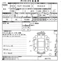 Nissan PULSAR SERIES лот № 70086 оценка 3.5  с аукциона в Японии 10