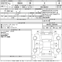 Toyota RAV4 лот № 33272 оценка 4  с аукциона в Японии 11