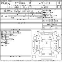 Suzuki WAGON R SMILE лот № 13041 оценка R  с аукциона в Японии 9