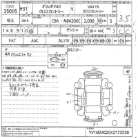 Volvo V40 лот № 35016 оценка 3.5  с аукциона в Японии 10