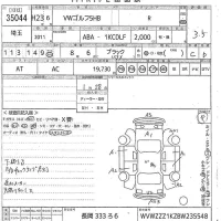 Volkswagen GOLF лот № 35044 оценка 3.5  с аукциона в Японии 10