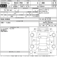 Toyota RAV4 лот № 30268 оценка 4.5  с аукциона в Японии 11