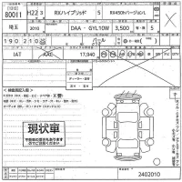 Lexus RX лот № 80011 оценка X  с аукциона в Японии 10
