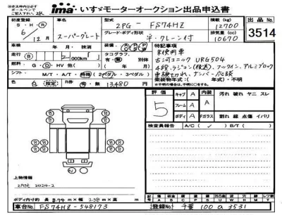 Mitsubishi FUSO TRUCK  с аукциона в Японии