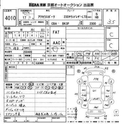 Mazda AXELA  с аукциона в Японии