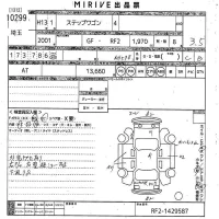 Honda STEP WAGON лот № 10299 оценка 3.5  с аукциона в Японии 11