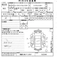 Nissan ROOX лот № 90155 оценка 3  с аукциона в Японии 10
