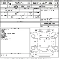 Mitsubishi OUTLANDER лот № 7015 оценка 3.5  с аукциона в Японии 2