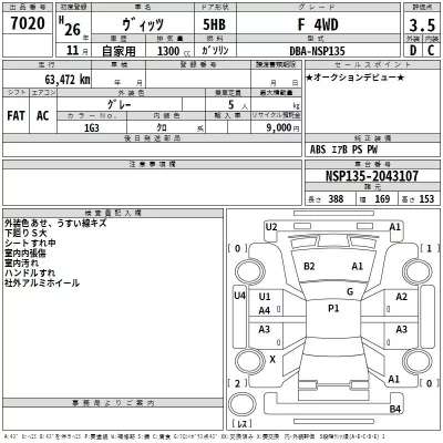 Toyota AURIS  с аукциона в Японии