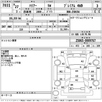 Toyota HARRIER лот № 7031 оценка 3  с аукциона в Японии 2