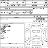 Suzuki EVERY лот № 3047 оценка RA  с аукциона в Японии 2