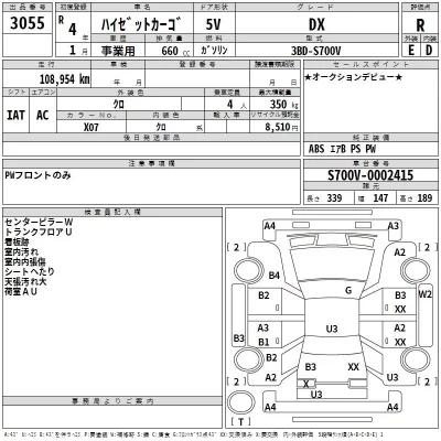 Daihatsu HIJET VAN  с аукциона в Японии