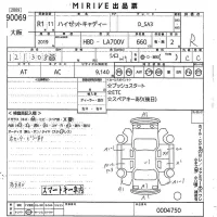 Daihatsu HIJET CADDIE лот № 90069 оценка R  с аукциона в Японии 10