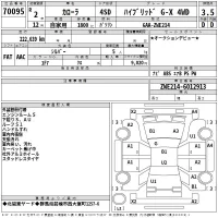 Toyota COROLLA лот № 70095 оценка 3.5  с аукциона в Японии 2