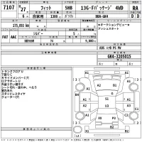 Honda FIT лот № 7107 оценка RA  с аукциона в Японии 2